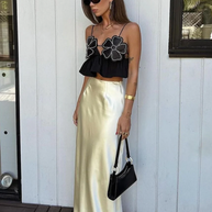 WW | Strassverziertes Crop-Top Für Frauen