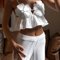 WW | Strassverziertes Crop-Top Für Frauen