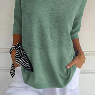 Gestricktes Top mit V-Ausschnitt für Damen