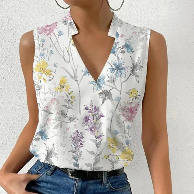 WW | Schicke Ärmellose Bluse für Frauen