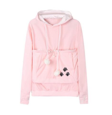 W&W Mode - Damen Kapuzenpullover mit bestickten Reißverschlusstaschen für lässige Winterbekleidung