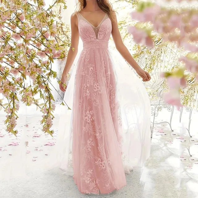 WW | Sensuelle Mesh Kleid Mit V-ausschnitt