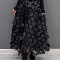 WW | Schicker Rock aus Polka Dot und Tüll Patchwork