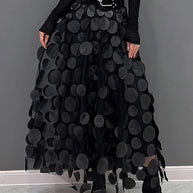 WW | Schicker Rock aus Polka Dot und Tüll Patchwork
