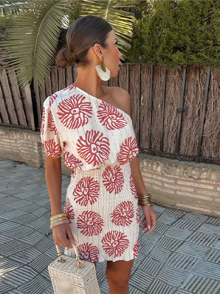 Wolff | Boho Kurzes Kleid