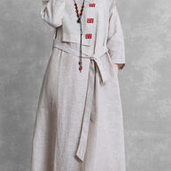 WW | Necktie-Taillierung Plus Size Trenchcoat beige Silhouette Damen Mäntel