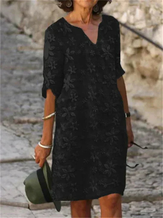 WW | Elegantes Midi-Blumenkleid