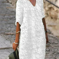 WW | Elegantes Midi-Blumenkleid