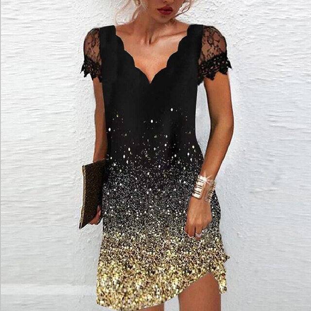 WW | Kurzärmeliges Kleid Für Damen