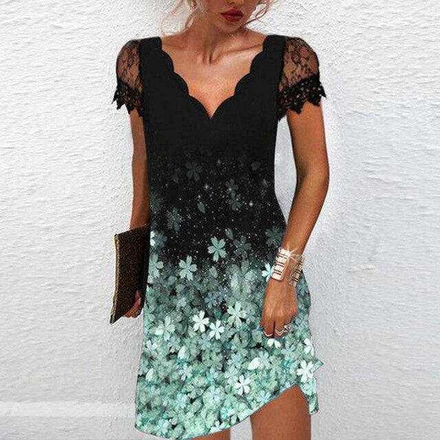 WW | Kurzärmeliges Kleid Für Damen
