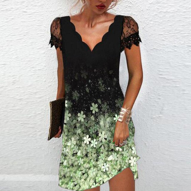 WW | Kurzärmeliges Kleid Für Damen