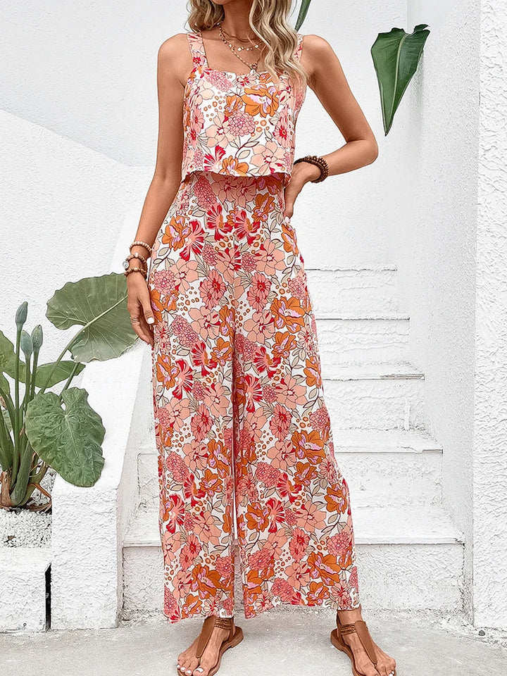W&W Mode | Elegante Overall Blumenmuster