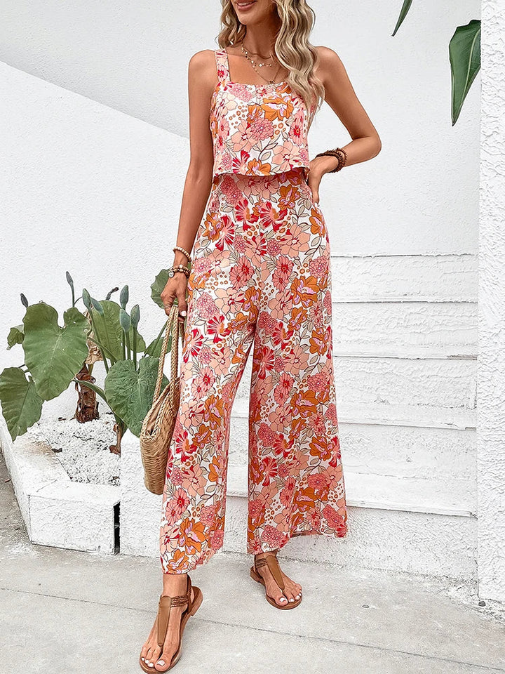 W&W Mode | Elegante Overall Blumenmuster
