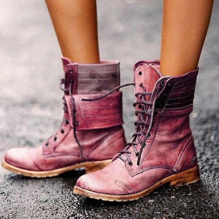 W&W Mode | Bequeme Rutschfest Runde Zehe Stiefel