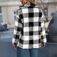 Karierte Winterjacke