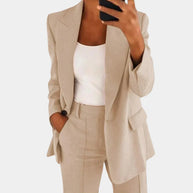 WW | Zweiteiliges Blazer Und Hosen Satz Für Damen