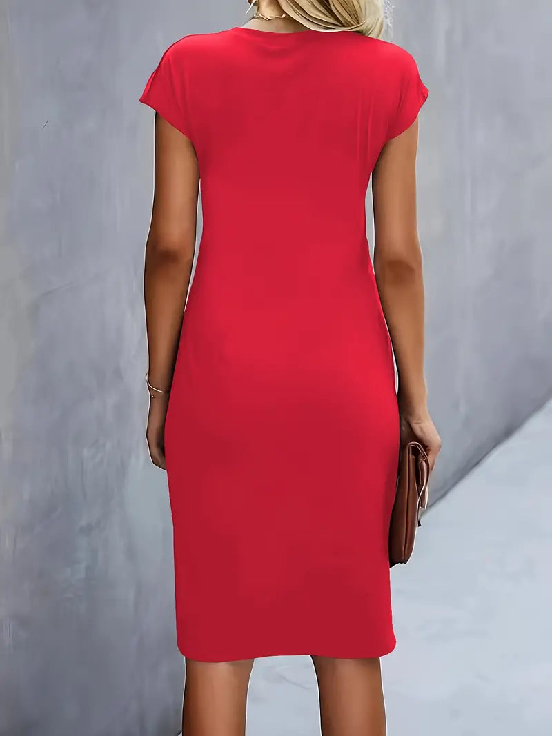 Damen-Midikleid mit vielseitigem Design