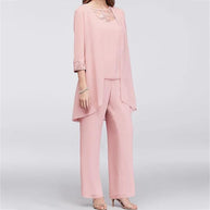 WW | Overall 3 Teile Set Elegante Jacke & Spitze Oben Lockere Passform