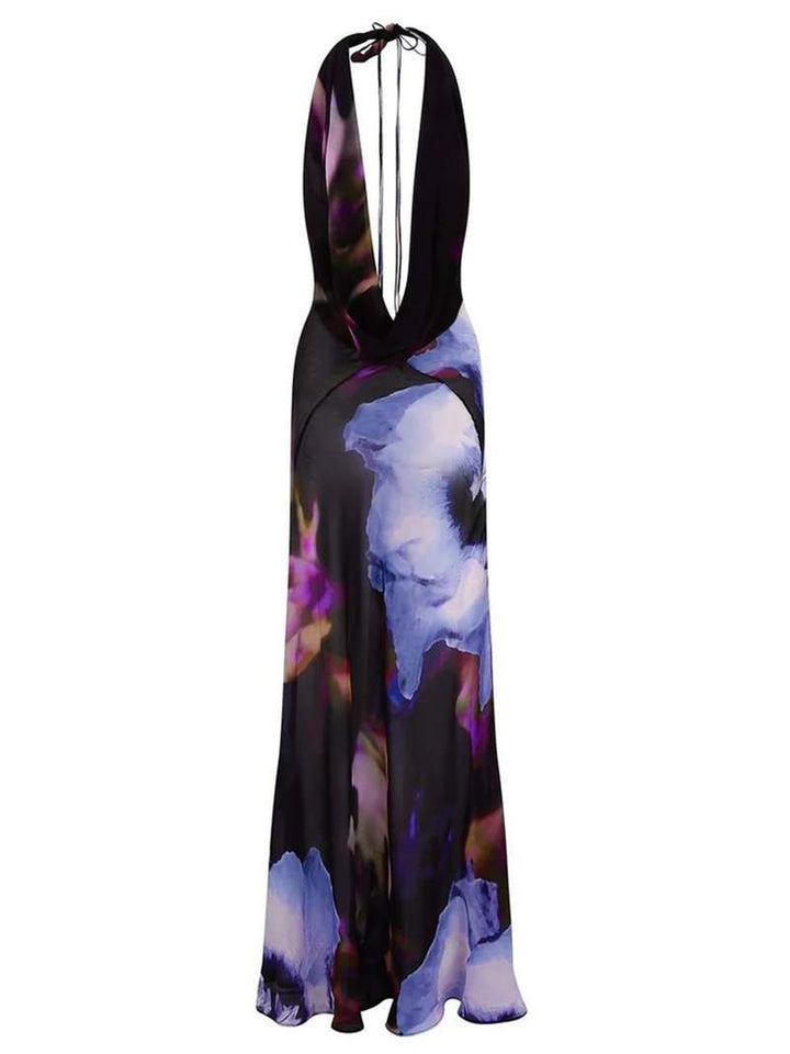 W&W Mode | Halterneck-Kleid Mit Rückenausschnitt Und Bindung Für Frauen
