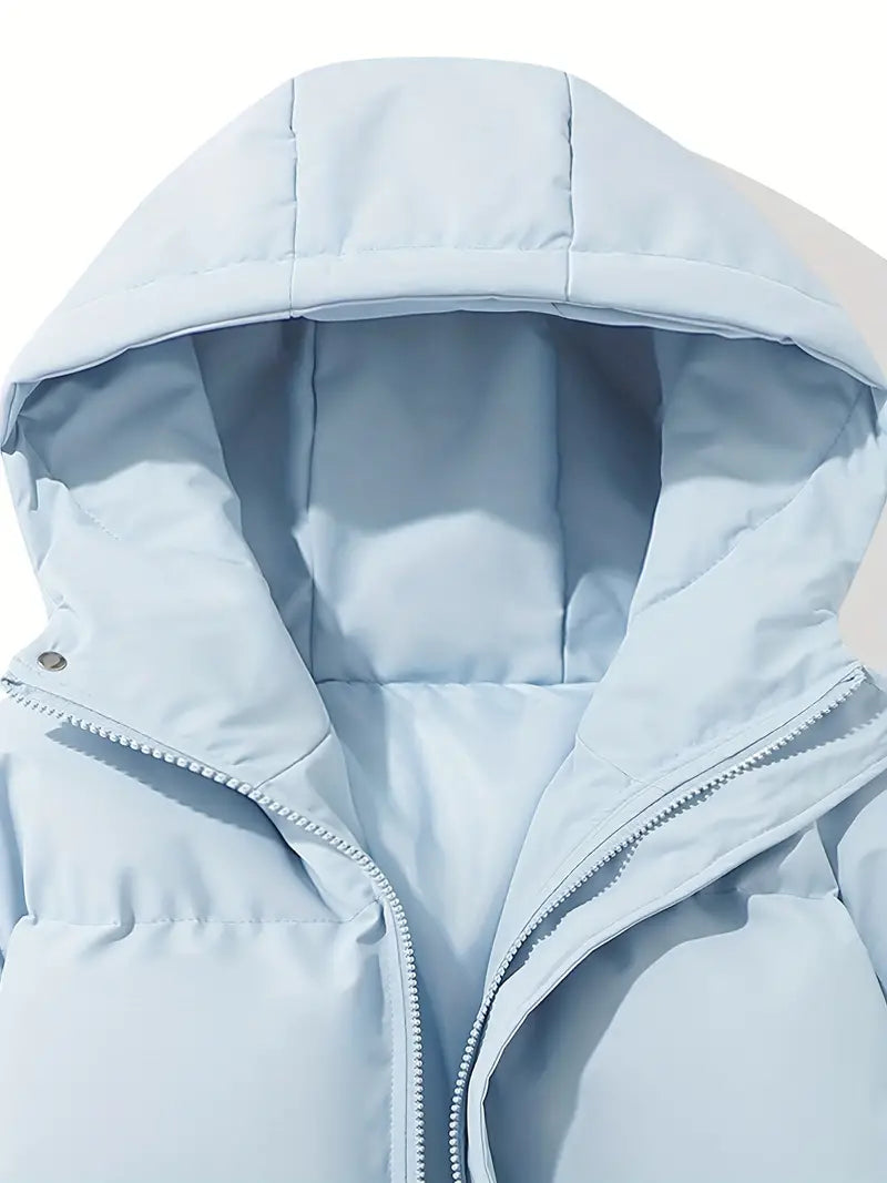 Damen-Pufferjacke aus 100 % Polyester für den Winter