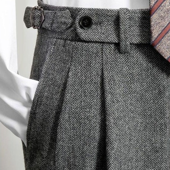 WW | Wollhose Mit Gürtel Für Herren