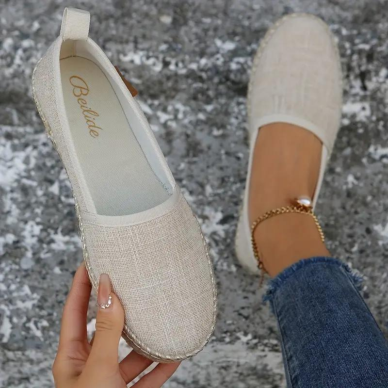 W&W Mode | Espadrilles, flach, leicht, Segeltuchschuhe, Schuhe für den Sommer