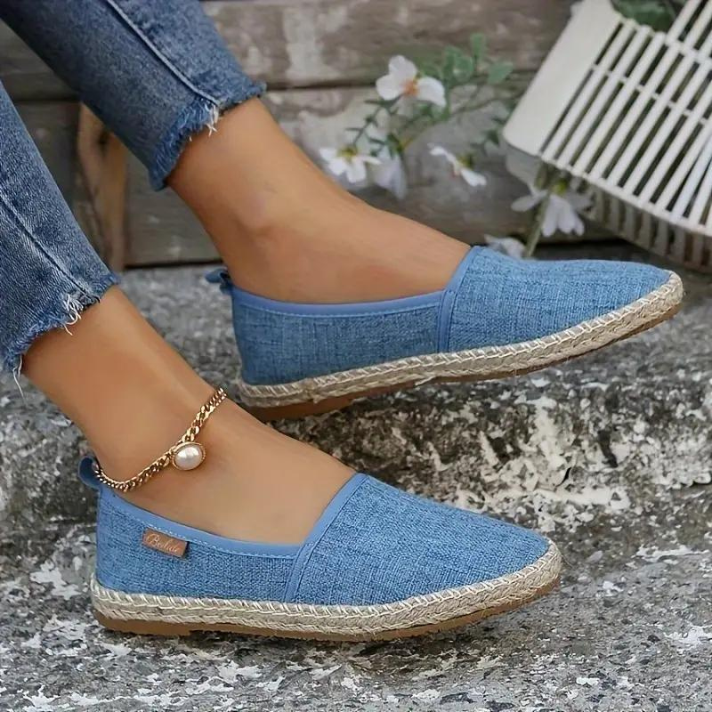 W&W Mode | Espadrilles, flach, leicht, Segeltuchschuhe, Schuhe für den Sommer