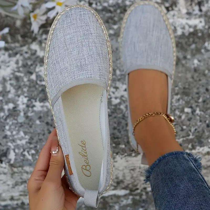 WW | Espadrilles, Flache, Leichte Schuhe Aus Segeltuch