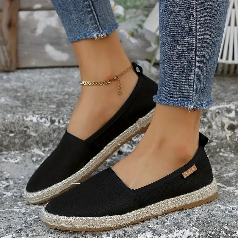 W&W Mode | Espadrilles, flach, leicht, Segeltuchschuhe, Schuhe für den Sommer