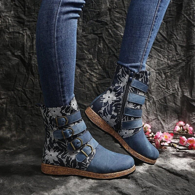 W&W Mode | Vintage Stiefel Im Ethnischen Stil