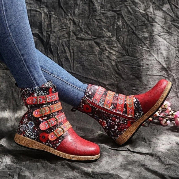 WW | Vintage Stiefel Im Ethnischen Stil