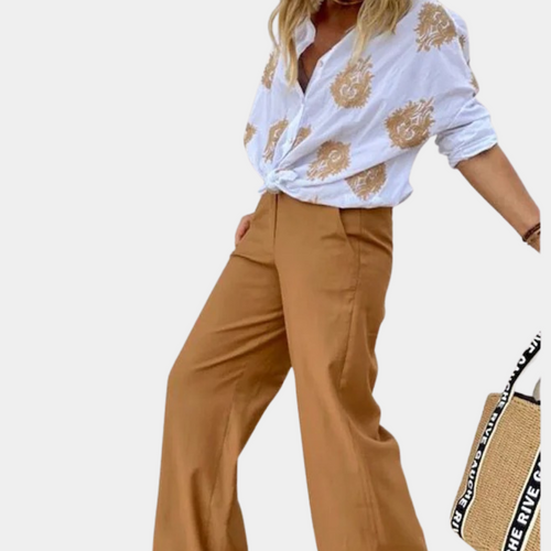 W&W Mode | Gestickte Boho Chic Baumwollbluse für Damen