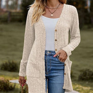 WW - Langärmlige Damen-Strickjacke