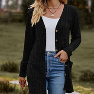 WW - Langärmlige Damen-Strickjacke
