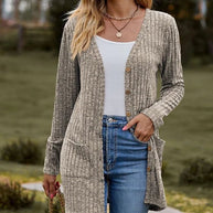 WW - Langärmlige Damen-Strickjacke