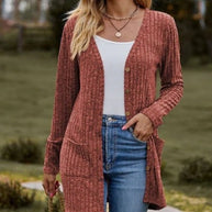 WW - Langärmlige Damen-Strickjacke