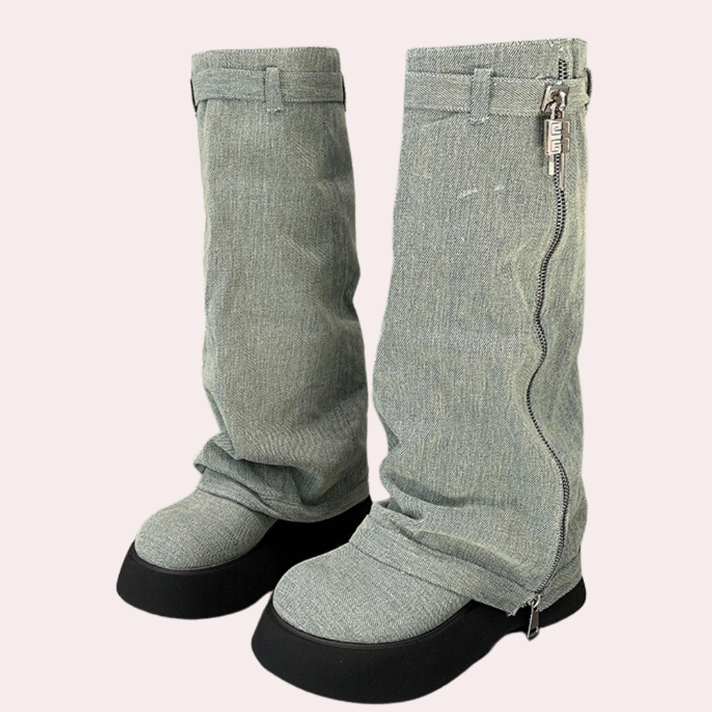 WW | Moderne Jeans Stiefel für Damen Stil und Komfort!