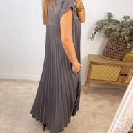 WW Kleid | Elegantes langes ärmelloses Kleid in lockerer Passform