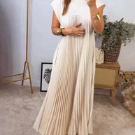 WW Kleid | Elegantes langes ärmelloses Kleid in lockerer Passform