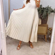 WW Kleid | Elegantes langes ärmelloses Kleid in lockerer Passform