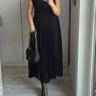 Fern™ - Ärmelloses Faltenkleid