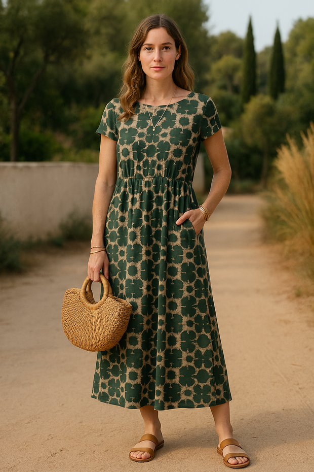 Luftkuss – Baumwoll-Leinenkleid mit Flair