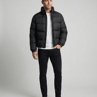 Herren Pufferjacke aus Entenfedern mit Wärme & Kapuze | WW