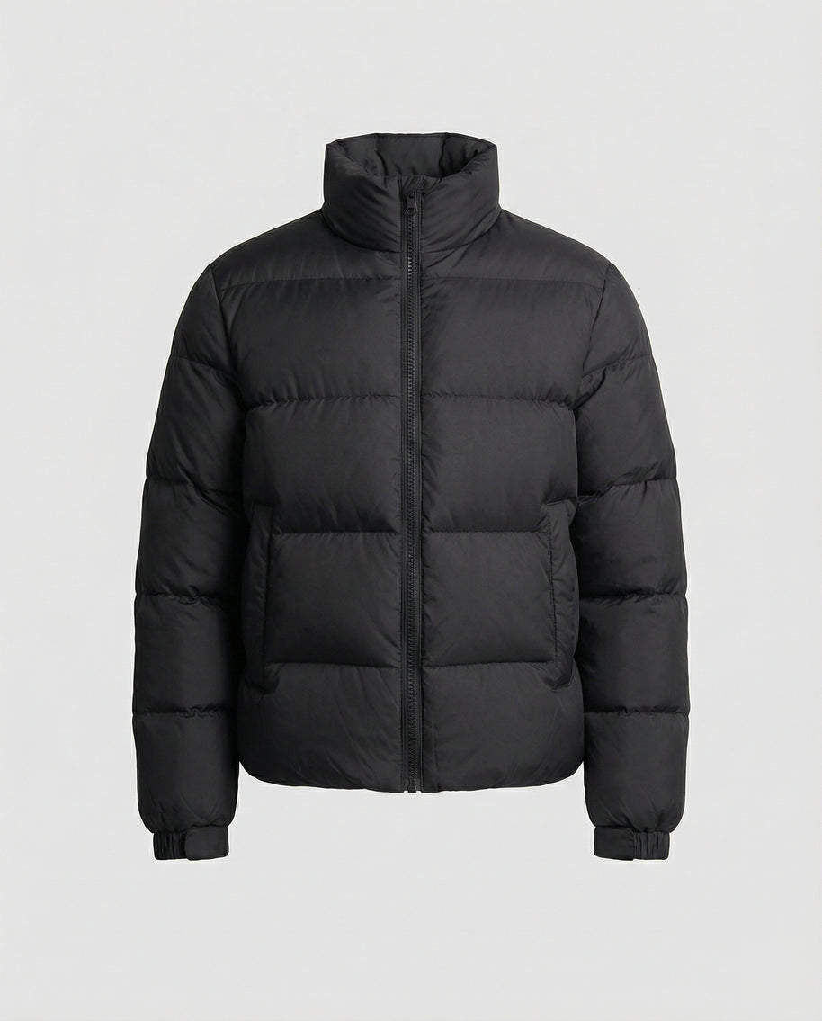 Herren Pufferjacke aus Entenfedern mit Wärme & Kapuze | WW