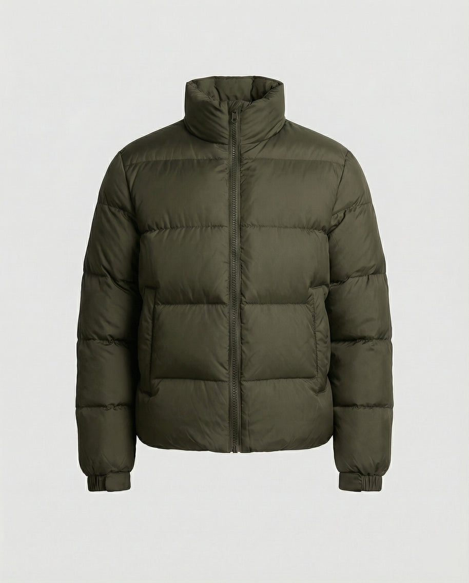 Herren Pufferjacke aus Entenfedern mit Wärme & Kapuze | WW