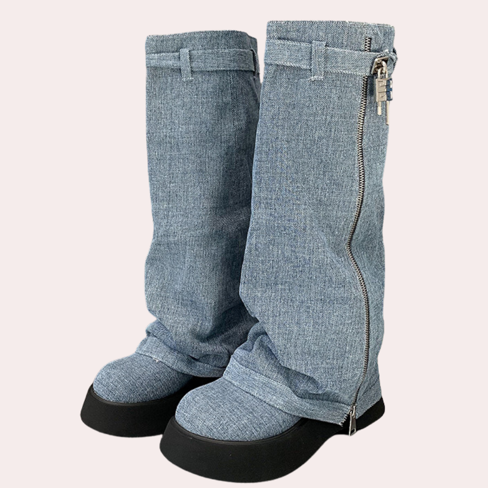 WW | Moderne Jeans Stiefel für Damen Stil und Komfort!