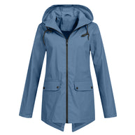 WW | Übergangsjacke Damen mit Reißverschluss und Kapuze wasserfest