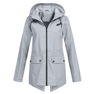 WW | Übergangsjacke Damen mit Reißverschluss und Kapuze wasserfest