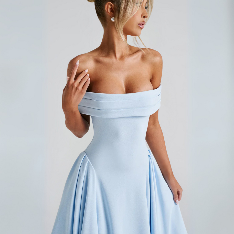 WW | Midi-Kleid Elegant Blau