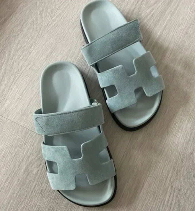 Damen Slip-on-Sandalen mit weichem Material